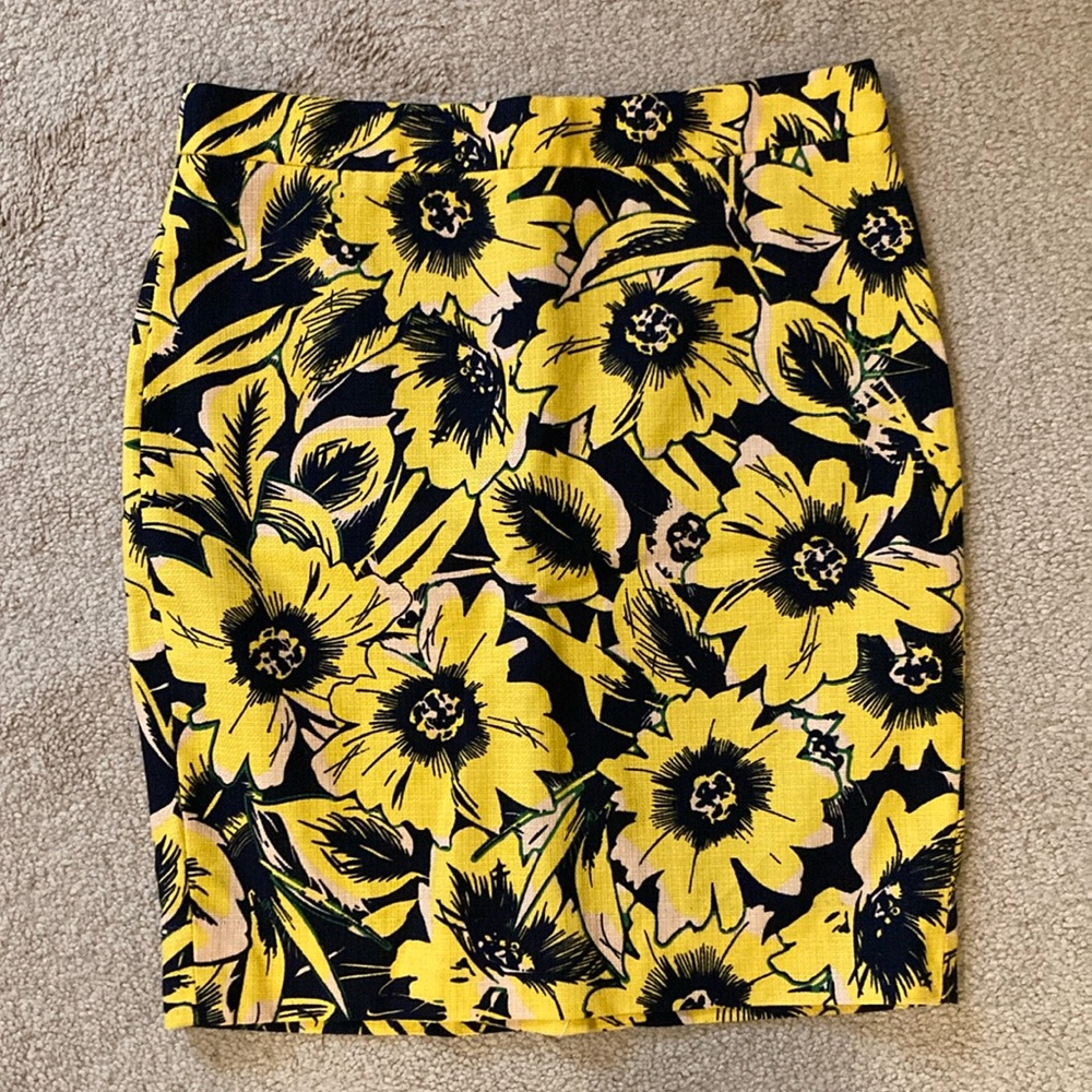 J. Crew Flower Skirt
